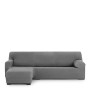 Housse pour chaise longue accoudoir long gauche Eysa THOR Gris foncé 110 x 110 x 310 cm