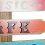 Figurine Décorative DKD Home Decor Signaux Plage Bois MDF (2 pcs) (54.5 x 2.5 x 90 cm)