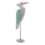 Figurine Décorative DKD Home Decor Bleu Turquoise Bois de manguier Héron (26 x 10 x 68 cm)