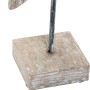 Figurine Décorative DKD Home Decor Bleu Métal Turquoise Bois de manguier Héron (22 x 10,5 x 49 cm)