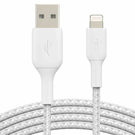 Cable USB a Lightning Belkin CAA002BT2MWH Blanco 2 m (1 unidad)