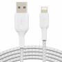 Câble USB vers Lightning Belkin CAA002BT2MWH Blanc 2 m (1 Unité)