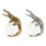 Figurine Décorative DKD Home Decor Résine Verre Crocodile (2 pcs) (15 x 11 x 23 cm)