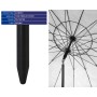 Parasol Violet 220 cm Acier inoxydable Aluminium