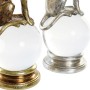 Figurine Décorative DKD Home Decor Résine Verre Léopard (2 pcs) (12 x 11 x 28 cm)