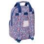 Mochila Escolar Nait Nait Flores coimbra azul Azul 20 x 28 x 8 cm