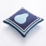 Coussin Benetton Bleu Poire 40 x 40 cm Carré