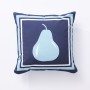 Coussin Benetton Bleu Poire 40 x 40 cm Carré