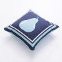 Coussin Benetton Bleu Poire 40 x 40 cm Carré