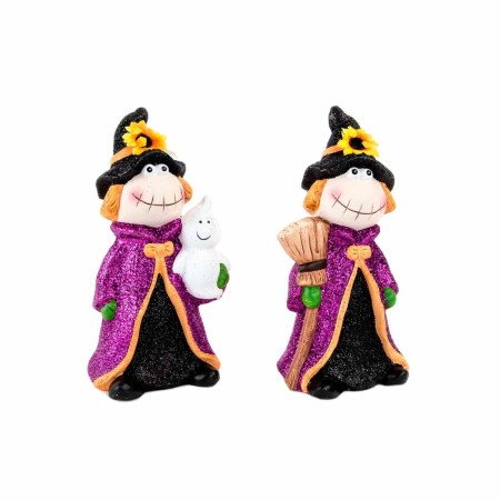 Figurine Décorative DKD Home Decor Céramique Sorcière (2 pcs) (10.5 x 9 x 19 cm)