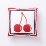 Cojín Benetton Blanco Rojo Cerezas 40 x 40 cm Cuadrado