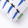 Coussin Benetton Bleu Blanc Carotte 40 x 40 cm