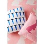 Coussin Benetton Bleu Blanc Carotte 40 x 40 cm