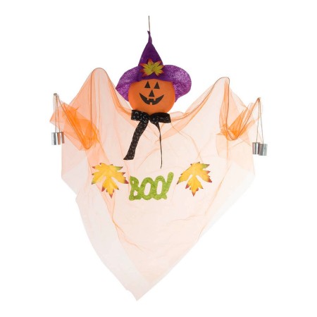 Décoration d'Halloween DKD Home Decor Fantôme Organza Mousse (80 x 10 x 110 cm)