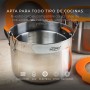 Batería de Cocina San Ignacio Compact Negro Naranja 5 Piezas