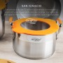 Batería de Cocina San Ignacio Compact Negro Naranja 5 Piezas