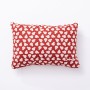 Coussin Benetton Blanc Rouge Poire 35 x 50 cm