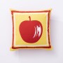 Coussin Benetton Jaune Rouge Pomme 40 x 40 cm Carré