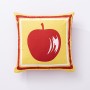 Cojín Benetton Amarillo Rojo Manzana 40 x 40 cm Cuadrado