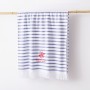 Serviette de toilette Beverly Hills Polo Club Bleu Blanc 100 % coton 80 x 165 cm