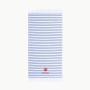 Serviette de toilette Beverly Hills Polo Club Bleu Blanc 100 % coton 80 x 165 cm