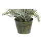 Plante décorative DKD Home Decor Vert PVC Laiton (12 x 12 x 40 cm)