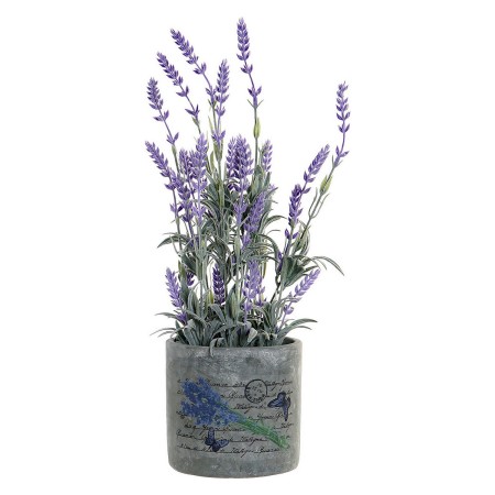 Plante décorative DKD Home Decor Lavande Ciment PVC (13 x 13 x 44 cm)