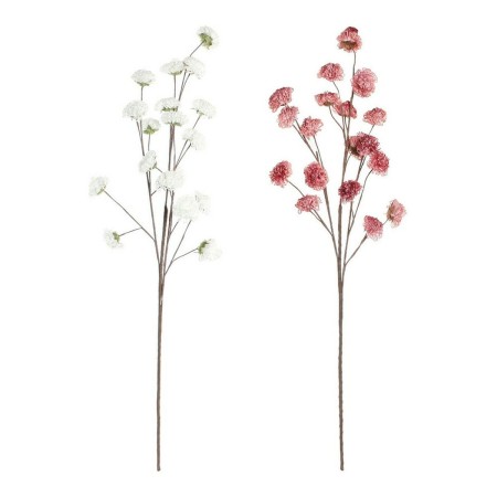 Bouquets DKD Home Decor Blanc Rose EVA (éthylène-acétate de vinyle) (2 pcs) (30 x 30 x 120 cm)