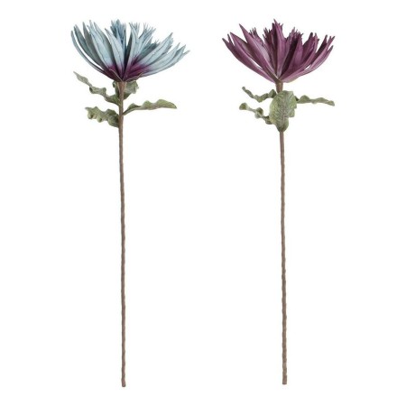 Fleurs décoratives DKD Home Decor Bleu EVA (éthylène-acétate de vinyle) Lila (2 pcs) (25 x 25 x 83 cm)