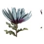 Fleurs décoratives DKD Home Decor Bleu EVA (éthylène-acétate de vinyle) Lila (2 pcs) (25 x 25 x 83 cm)