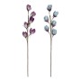 Bouquets DKD Home Decor Bleu EVA (éthylène-acétate de vinyle) Lila (2 pcs) (25 x 25 x 80 cm)