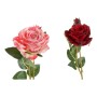 Fleurs décoratives DKD Home Decor Orange Rose Bordeaux Tissu Polyéthylène (4 pcs)
