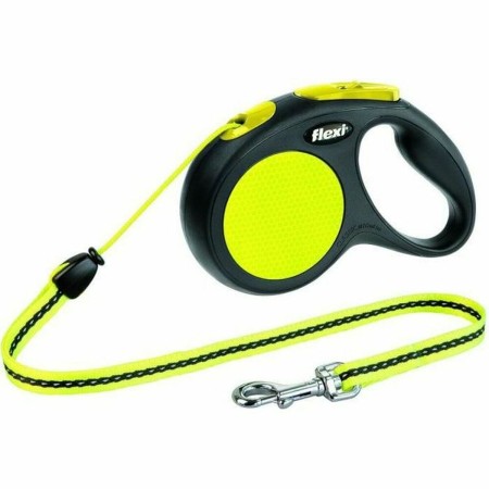 Correa para Perro Flexi 20912 Amarillo Reflectante 5 m