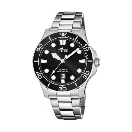 Montre Homme Lotus Noir Argenté