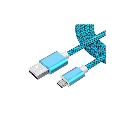 Cable USB a micro USB Wirboo Azul 2,5 m