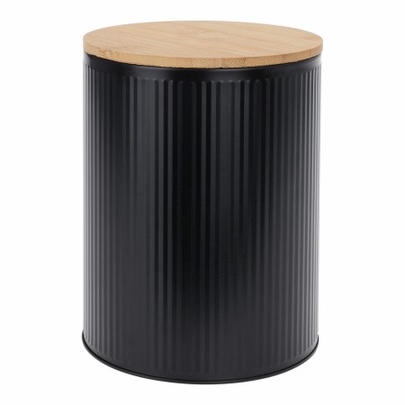 Bote Negro Bambú 1,7 L 14 x 14 x 18 cm