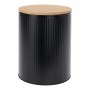 Bote Negro Bambú 1,7 L 14 x 14 x 18 cm