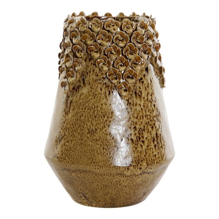 Vase DKD Home Decor Grès Ocre (21 x 21 x 29.5 cm)