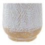 Vase DKD Home Decor Volets Métal Marron Blanc Tropical (24 x 24 x 53 cm) (24,5 cm) (24 x 24 cm)