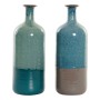 Vase DKD Home Decor Bleu Vert Porcelaine Boho (2 pcs) (11 x 11 x 30 cm)