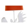 Suspension DKD Home Decor Blanc Orange Polyester Résine 220 V 25W Ocre (2 pcs) (42 x 15 x 44 cm)