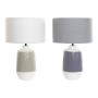 Lampe de bureau DKD Home Decor Polyester Porcelaine 220 V 40 W (2 pcs) (35 x 35 x 53 cm)