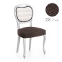 Housse de Chaise Eysa ROC Marron 50 x 5 x 50 cm 2 Unités