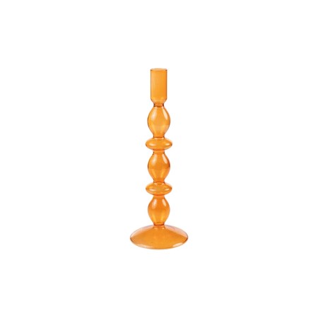 Bougeoir Romimex Orange verre 9 x 27 x 9 cm