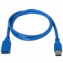 Câble Rallonge à USB Aisens A105-0045 Bleu 1 m (1 Unité)