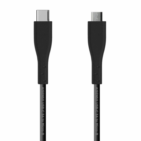 Câble USB-C Aisens A107-0349 1 m Noir (1 Unité)