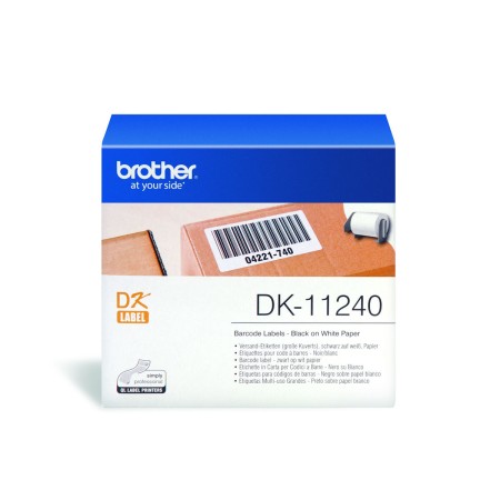 Etiquettes pour Imprimante Brother DK-11240 Blanc Noir/Blanc