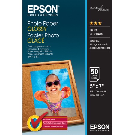 Papier Photo Glacé Epson C13S042545 50 Volets 13 x 18 cm (1 Unité)