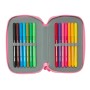 Trousse d'écolier Safta Flores 12,5 x 19,5 x 4 cm