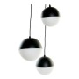 Suspension DKD Home Decor Blanc Noir Métal Verre 220 V (40 x 40 x 80 cm)